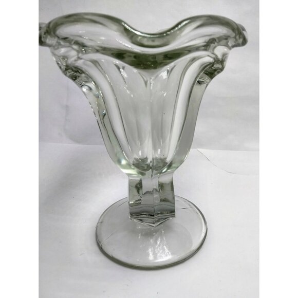 Sundae Ice Cream Dishes  Bowls Vintage Heavy Soda Fountain Train Mint Railroad - Picture 3 of 11